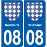 08 Renwez logo ville autocollant plaque stickers