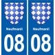 08 Renwez logo ville autocollant plaque stickers