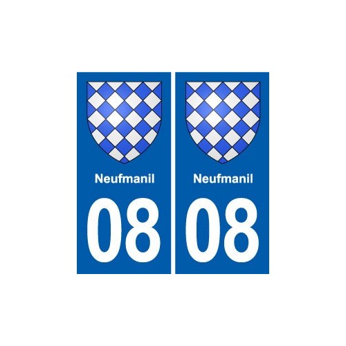 08 Renwez logo ville autocollant plaque stickers