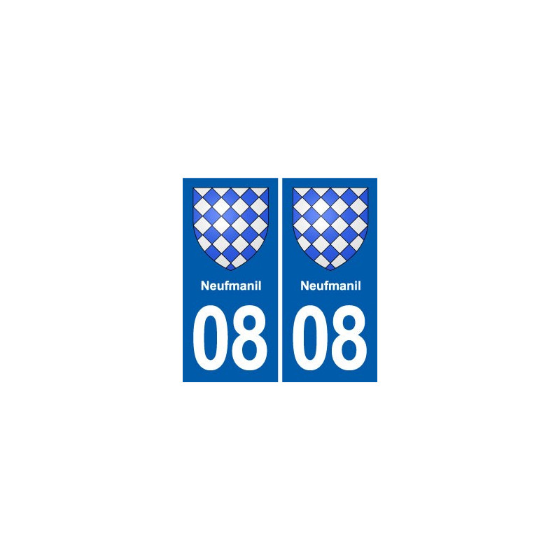 08 Renwez logo ville autocollant plaque stickers
