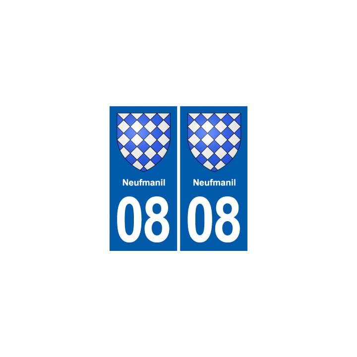 08 Renwez logo ville autocollant plaque stickers