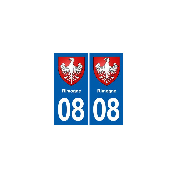 08 Renwez logo ville autocollant plaque stickers