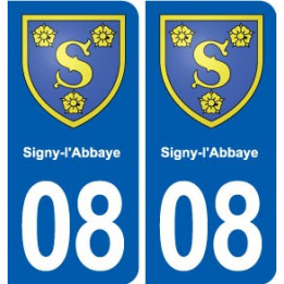 08 Renwez logo ville autocollant plaque stickers