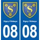 08 Renwez logo ville autocollant plaque stickers