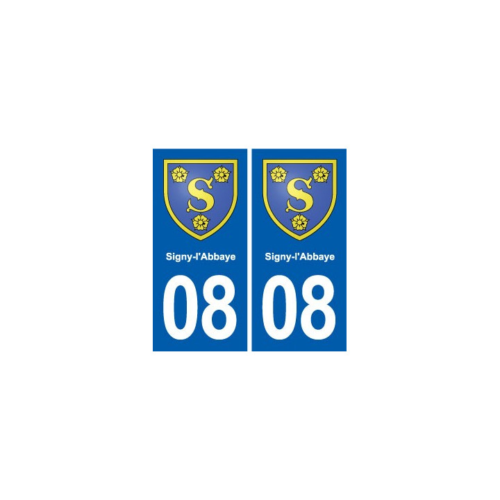 08 Renwez logo ville autocollant plaque stickers