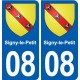 08 Renwez logo ville autocollant plaque stickers