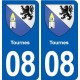 08 Renwez logo ville autocollant plaque stickers