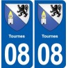 08 Renwez logo ville autocollant plaque stickers