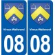 08 Renwez logo ville autocollant plaque stickers