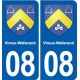 08 Renwez logo ville autocollant plaque stickers