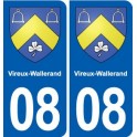 08 Renwez logo ville autocollant plaque stickers