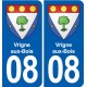 08 Renwez logo ville autocollant plaque stickers