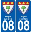 08 Renwez logo ville autocollant plaque stickers