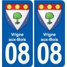 08 Renwez logo ville autocollant plaque stickers
