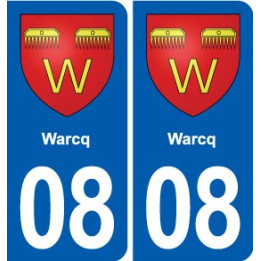 08 Renwez logo ville autocollant plaque stickers