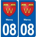 08 Renwez logo ville autocollant plaque stickers