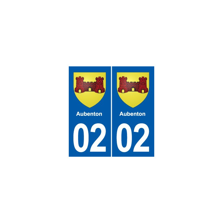 02 Courmelles blason ville autocollant plaque sticker