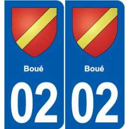 02 Braine blason ville autocollant plaque sticker