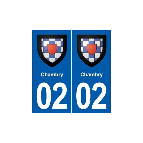 02 Chambry blason ville autocollant plaque sticker