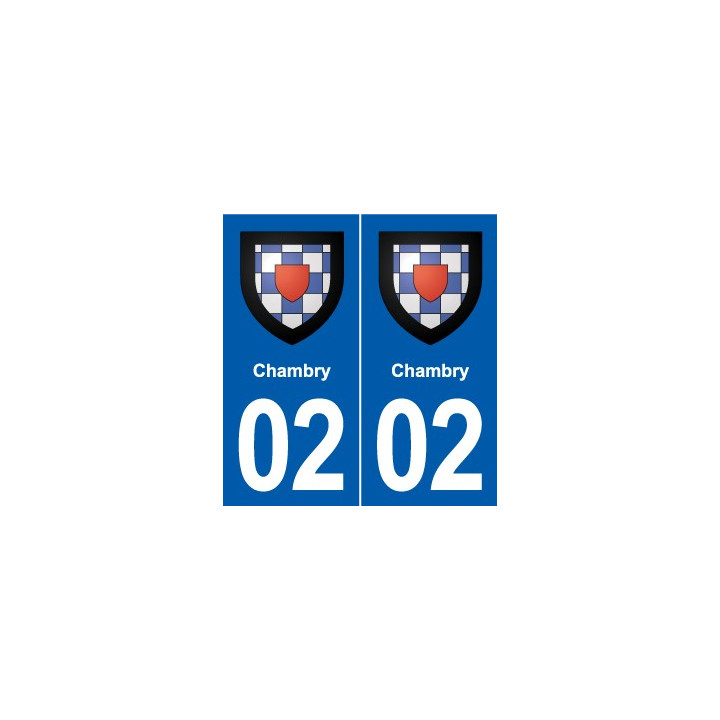 02 Chambry blason ville autocollant plaque sticker