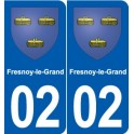 02 Braine blason ville autocollant plaque sticker