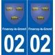 02 Braine blason ville autocollant plaque sticker