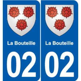02 Esquéhéries blason ville autocollant plaque sticker