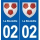 02 Esquéhéries blason ville autocollant plaque sticker