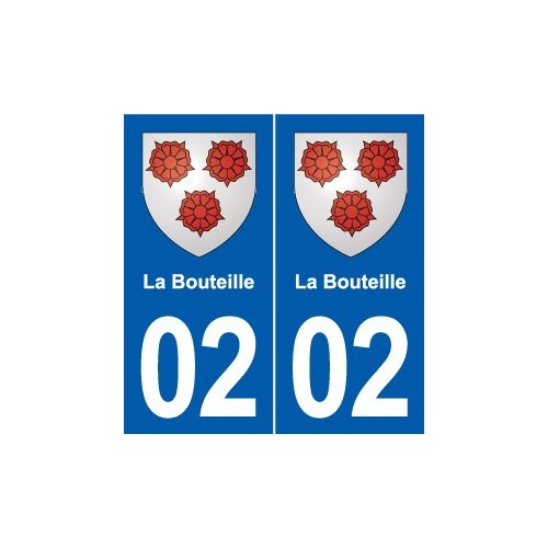 02 Esquéhéries blason ville autocollant plaque sticker