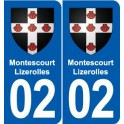 02 Esquéhéries blason ville autocollant plaque sticker