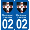 02 Esquéhéries blason ville autocollant plaque sticker