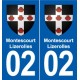 02 Esquéhéries blason ville autocollant plaque sticker