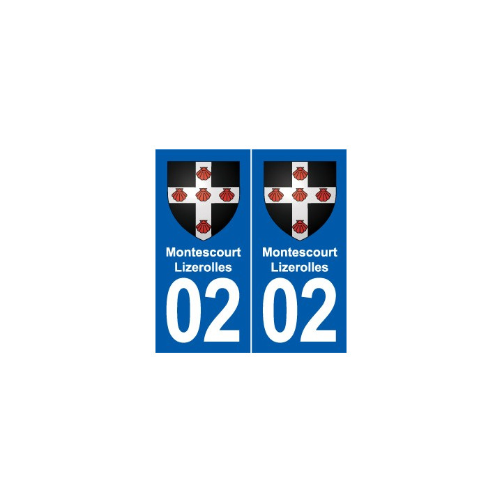 02 Esquéhéries blason ville autocollant plaque sticker