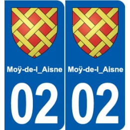 02 Boué blason ville autocollant plaque sticker
