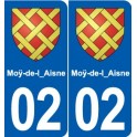 02 Boué blason ville autocollant plaque sticker