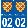 02 Boué blason ville autocollant plaque sticker