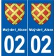 02 Boué blason ville autocollant plaque sticker