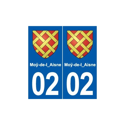 02 Boué blason ville autocollant plaque sticker
