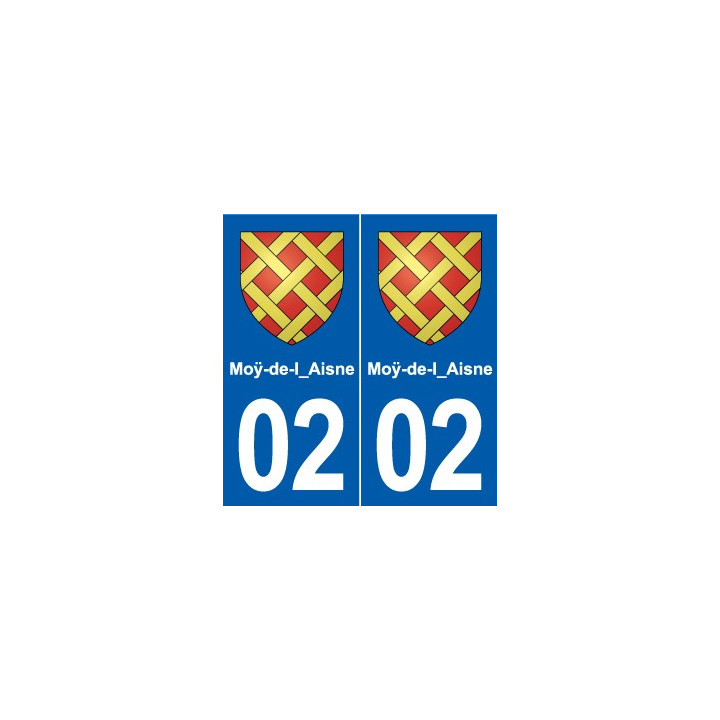02 Boué blason ville autocollant plaque sticker