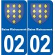 02 Boué blason ville autocollant plaque sticker