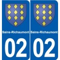 02 Boué blason ville autocollant plaque sticker