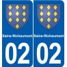 02 Boué blason ville autocollant plaque sticker