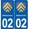 02 Boué blason ville autocollant plaque sticker
