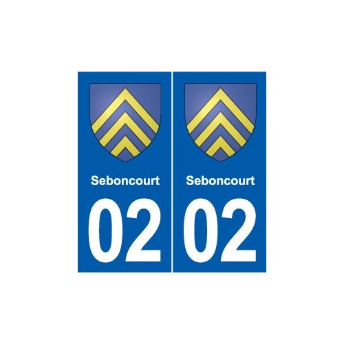 02 Boué blason ville autocollant plaque sticker