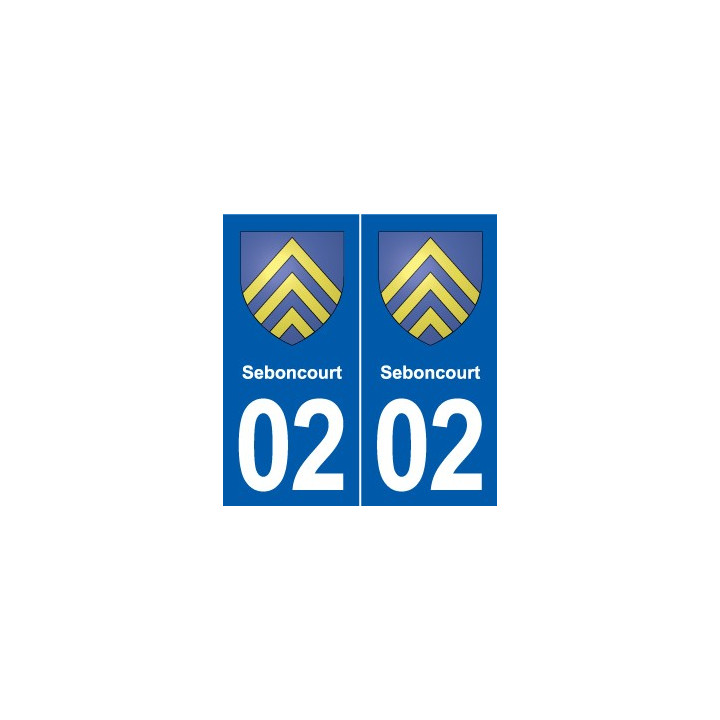 02 Boué blason ville autocollant plaque sticker