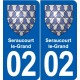 02 Boué blason ville autocollant plaque sticker