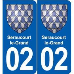 02 Boué blason ville autocollant plaque sticker