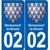 02 Boué blason ville autocollant plaque sticker