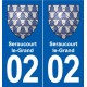 02 Boué blason ville autocollant plaque sticker