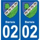 02 Seboncourt blason ville autocollant plaque sticker